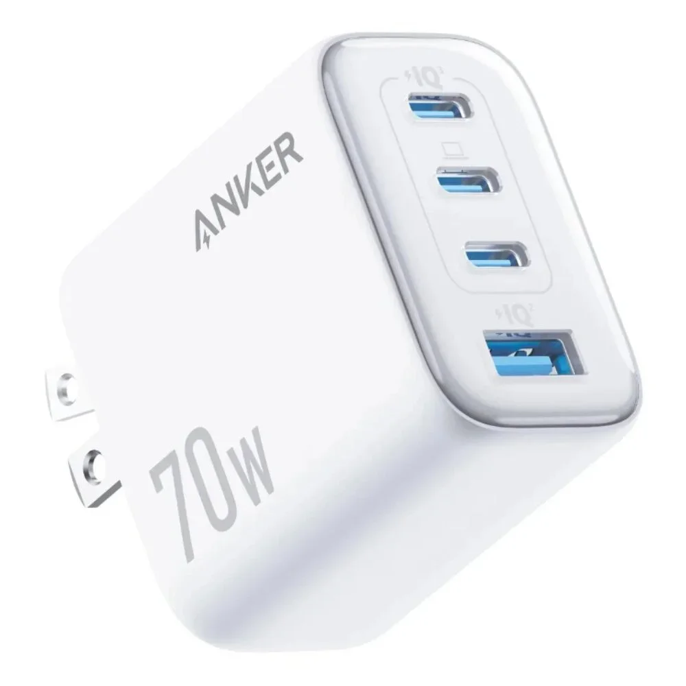 ANKER WALL CHARGER MULTI USB C CHARGERS OUTLET PHONE POWER PLUG 70W 30W 2 PACK